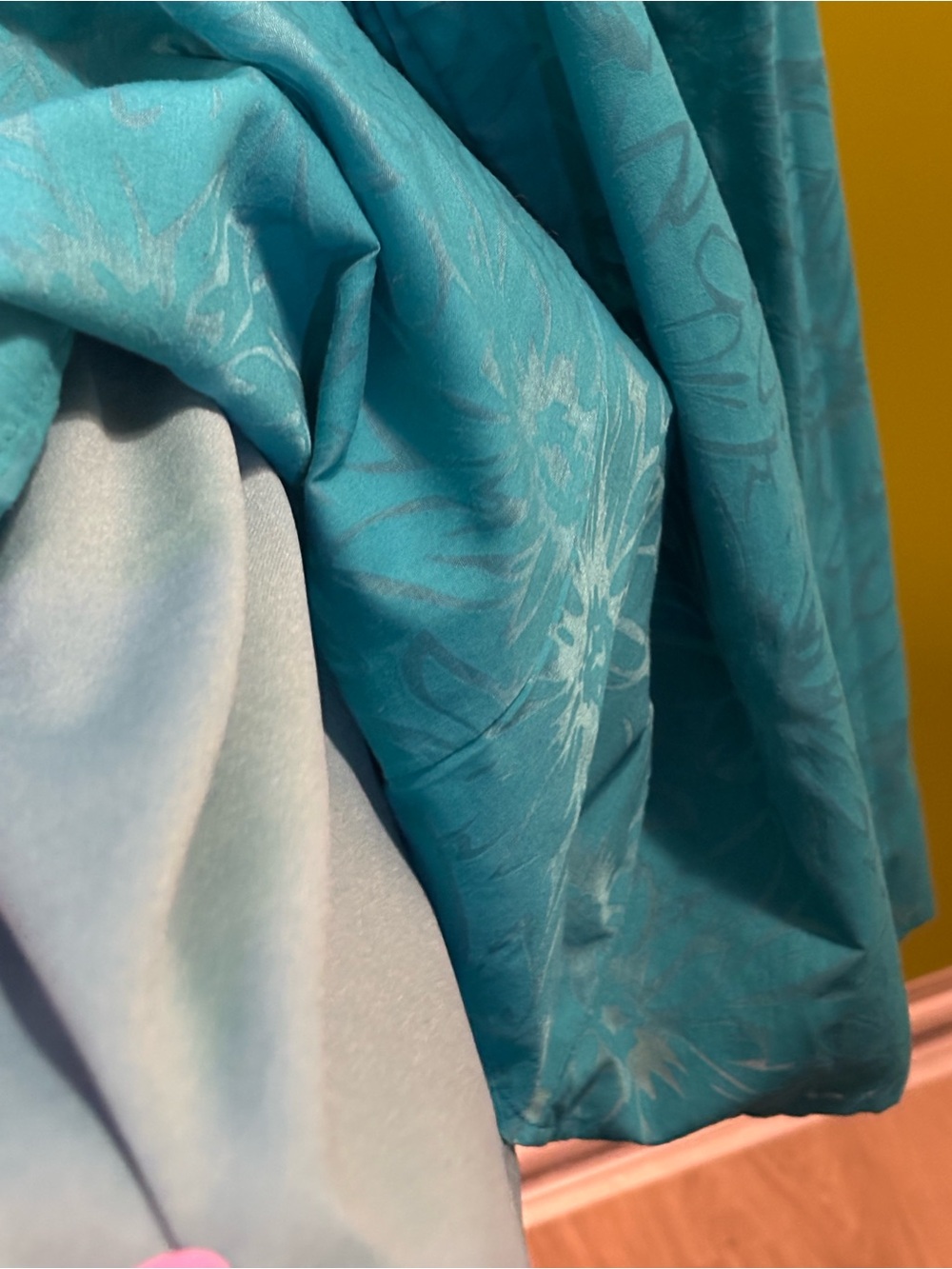 Vintage NEVER WORN Rabbit Rabbit Rabbit by Nordstrom Teal Square-Neck Dress - Picture 9 of 13